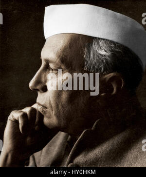 Indiano primo Primo ministro Jawaharlal Nehru, India, Asia, 1959 Foto Stock