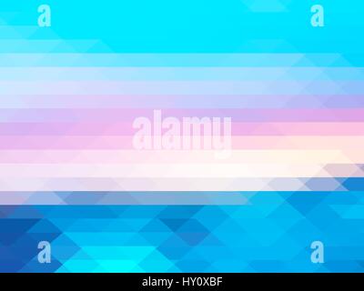 Rosa Blu geometrica astratta sfondo con righe di triangoli Illustrazione Vettoriale