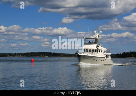 Motor Yacht felice di Wilmington, DE Foto Stock