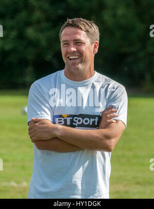 Michael Owen ex Liverpool FC player e proprietario delle corse ippiche. Foto Stock