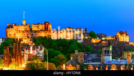 Il Castello di Edimburgo, Scozia Foto Stock