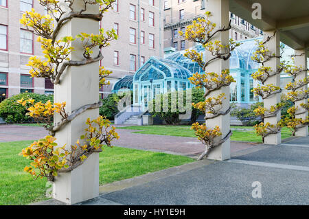 Il Victoria Conference Centre, Victoria, British Columbia, Canada Foto Stock