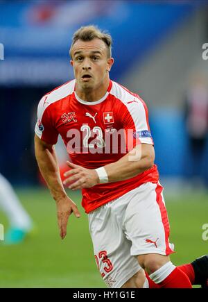 XHERDAN SHAQIRI SVIZZERA STADE PIERRE-MAUROY LILLE FRANCIA 19 Giugno 2016 Foto Stock