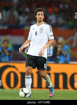 MATS HUMMELS GERMANIA BORUSSIA DORTMUND FC CALCIATORE STADIO METALIST KHARKIV UCRAINA 13 Giugno 2012 Foto Stock