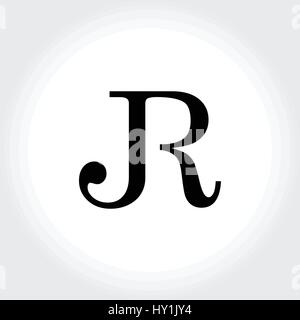 JR junior simbolo iniziale progettazione Illustrazione Vettoriale