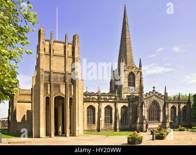 Sheffield Cathedral (la Chiesa Cattedrale di San Pietro e di San Paolo, Sheffield) è la chiesa cattedrale per la chiesa di Inghilterra diocesi di Sheffield, Foto Stock