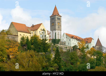 Immagine del Castello Monastero a Kastl dello stato tedesco della Baviera. Blick auf das Klosterschloss Kastl in Bayern, Deutschland. Foto Stock