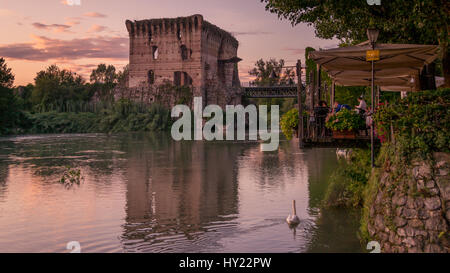 Borghetto sul Mincio, Italia Foto Stock