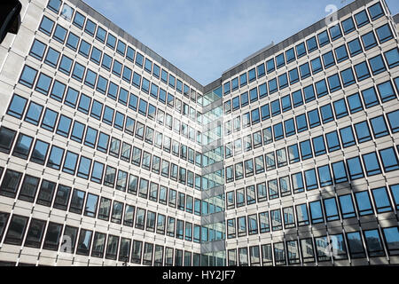 Dipartimento per l'innovazione aziendale e le competenze, amministrazione edificio, Orchard Street, Westminster, Londra, Inghilterra. Foto Stock
