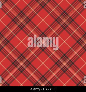 Controllare tartan rosso seamless pattern. Illustrazione Vettoriale. Illustrazione Vettoriale