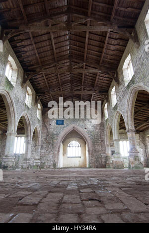 Il medievale abbandonato Saint Botolph's Chiesa in Skidbrooke, Lincolnshire, Regno Unito, Europa. Foto Stock