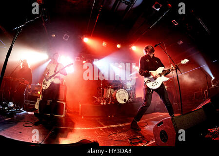 Barcellona - MAR 17: i vaccini (banda) in concerto presso il Razzmatazz tappa il 17 marzo 2016 a Barcellona, Spagna. Foto Stock