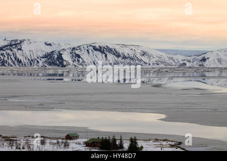 Thingvellir, Islanda Foto Stock