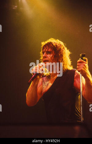 Ozzy Osbourne fotografato live at Irvine Meadows anfiteatro a Irvine, CA il 3 agosto 1989 su "Nessun riposo per i malvagi " Tour. Credito: Kevin Estrada / MediaPunch Foto Stock
