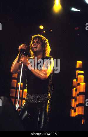 Ozzy Osbourne fotografato live at Irvine Meadows anfiteatro a Irvine, CA il 3 agosto 1989 su "Nessun riposo per i malvagi " Tour. Credito: Kevin Estrada / MediaPunch Foto Stock