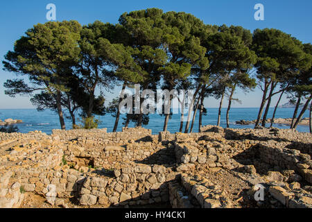 Greco le rovine romane di Emporda, Costa Brava Catalogna Foto Stock