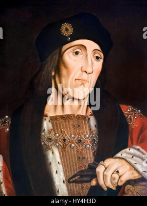 Enrico VII. Ritratto di Re Enrico VII (1457-1509), la British School, c.1505 Foto Stock