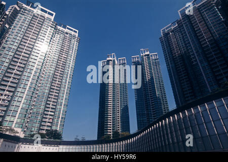 Edificio di appartamenti a Guangzhou, Cina Foto Stock