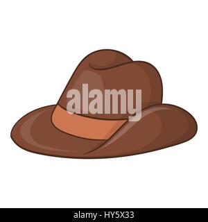 Australia cappello da cowboy icona, stile cartoon Illustrazione Vettoriale