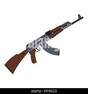 Akm icona, stile piatto Illustrazione Vettoriale