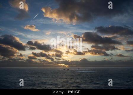 Lands End tramonto Foto Stock
