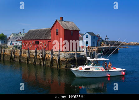 Motiff #uno nel porto di Rockport, Rockport, Massachusetts Foto Stock