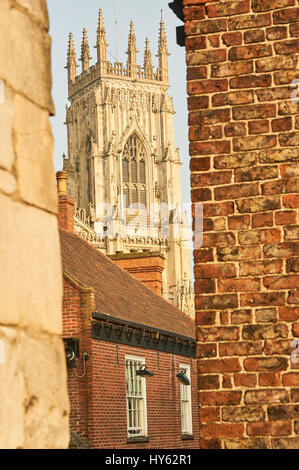 York Minster nel centro storico della città. Foto Stock