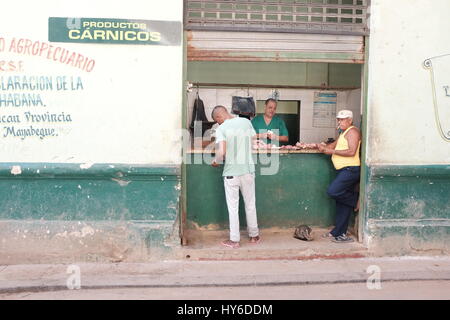 Mercato di carne di Havana Cuba 2017 Foto Stock