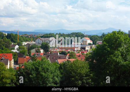 Blocco di appartamenti, Kempten, Baviera, Germania, Europa Foto Stock