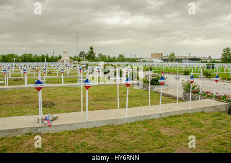 Francese cimitero militare a Bitola Macedonia Foto Stock