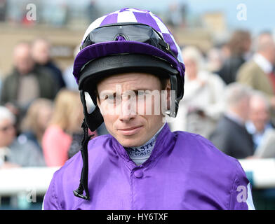 Jockey Ryan Moore durante il Betway Lincoln giorno a Doncaster Racecourse. Foto Stock