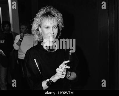 AGNETHA FÄLTSKOG cantante e membro di ABBA il Groupe svedese 1988 Foto Stock