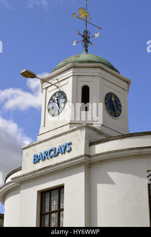Barclays Bank torre dell orologio a Stratford-upon-Avon Foto Stock