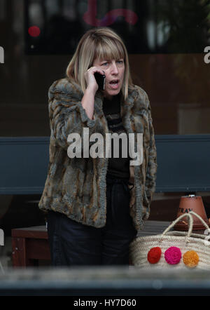 Fay Ripley visto lasciare ITV studios il 3 febbraio 2017 a Londra Foto Stock