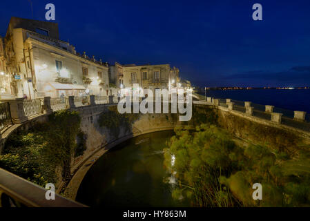 Fonte Aretusa, Siracusa, Sicilia, Italia, Syrakus, Sizilien, Italien Foto Stock