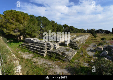 Ara Tu torrenti Lerone II, Neapolis, Siracusa, Sicilia, Italia, Ara di torrenti Lerone II, Syrakus, Sizilien, Italien Foto Stock