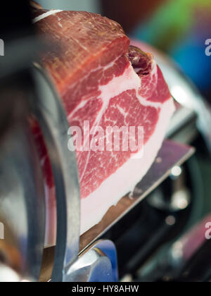 Salumi da re, prosciutto culatello e salumi, Re dei Salumi food festival a Parma, Italia, 1 - 3 Aprile 2017 Foto Stock