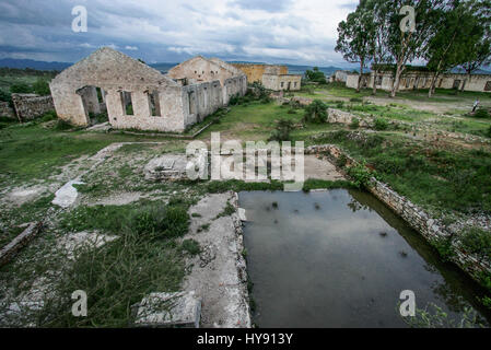 Mirenal de Pozos, una magica Pueblo dal Messico virtual città fantasma con una bellezza unica. Una volta ricco per la sua industria mineraria ora un posto da visitare e nazioni unite Foto Stock