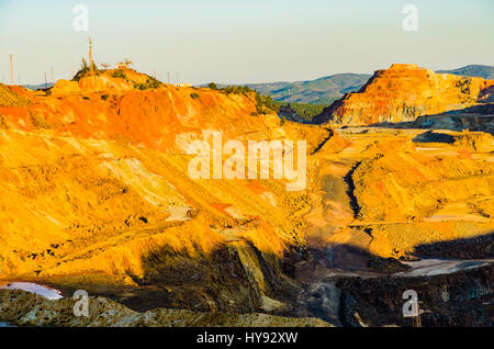 Cerro Colorado, fossa aperta miniera di rame in Rio Tinto. Minas De Riotinto, Huelva, Andalusia, Spagna, Europa Foto Stock