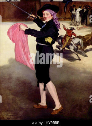Edouard Manet (1832–1883) è stato un pittore francese e una delle figure di spicco nella transizione dal realismo all'impressionismo. Le sue opere, come Olympia e le Déjeuner sur l'herbe, sono considerate fondamentali per l'arte moderna, con la loro audace pennellata e l'approccio innovativo alla luce e alla prospettiva. Foto Stock