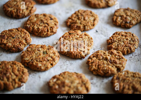 Anzac tradizionali biscotti di avena Foto Stock