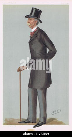 La "Vanity Fair" di Julian Hamilton Hall del 1898 presenta una rappresentazione satirica e dettagliata della vita sociale e delle tendenze della moda alla fine del XIX secolo. Esplora temi dello status sociale, dell'aspetto e dell'ossessione sociale per la vanità. Foto Stock