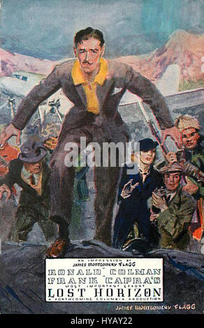 Orizzonte Perduto cartolina promotion 1937 Foto Stock