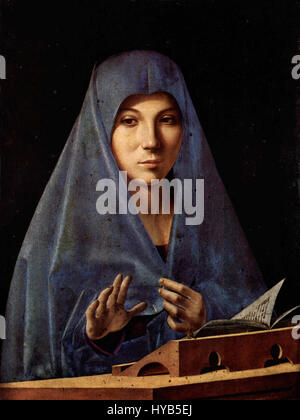 Antonello da Messina Annunziata Galleria Regionale della Sicilia, Palermo Foto Stock