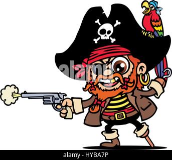 Pirate. illustrazione vettoriale. Illustrazione Vettoriale