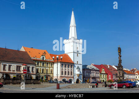 Città gotica Torre Hall, Kadan, Repubblica Ceca, Europa Foto Stock