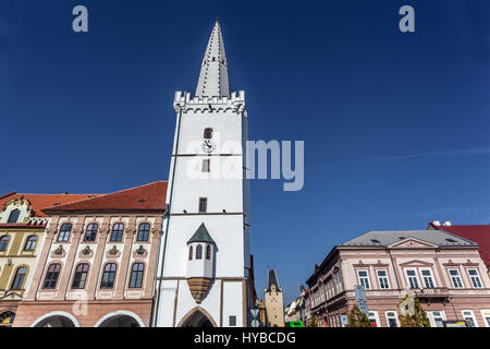 Città gotica Torre Hall, Kadan, Boemia settentrionale, Repubblica Ceca, Europa Foto Stock