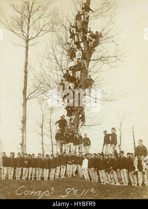 Italian Royal Army training, 1910 Foto Stock