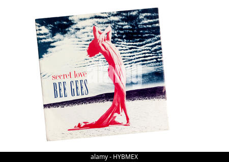 Amore segreto era un singolo dalla band inglese Bee Gees dal loro album di alta civiltà. È stato rilasciato nel 1991. Foto Stock