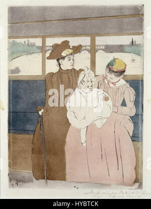 Il Brooklyn Museum In omnibus (Tram) Mary Cassatt nel complesso Foto Stock